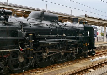 Fototapeta na wymiar 《蒸気機関車》秋田県大仙市