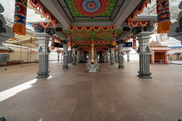 Interior of Sri Srinivasa Perumal Temple, Singapore