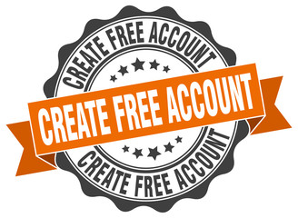 create free account stamp. sign. seal