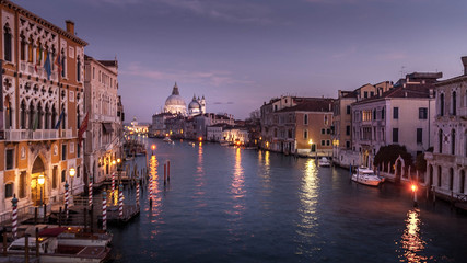 On the Academia Bridge, Venice looking towards Santa Maria Della Salute Church
