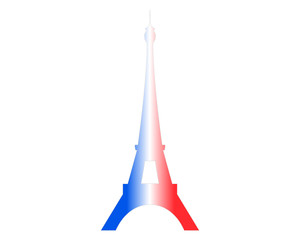 Fototapeta na wymiar Torre Eiffel logo vettoriale - Parigi, Francia 