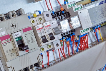 Industrial and modular circuit breakers, intermediate relays, device and surge protector in...