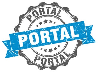 Obraz premium portal stamp. sign. seal