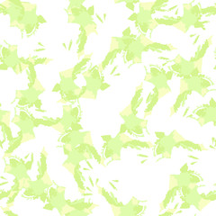Spring camouflage of various shades of green, white and yellow colors