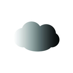 cloud black icon