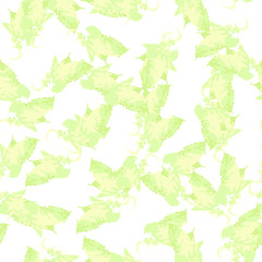 Spring camouflage of various shades of green, white and yellow colors
