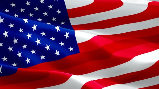 Firefighter Memorial Flag Wave Loop waving in wind. Realistic EMERGENCY Fire SERVICES Flag background. Firefighter Memorial Flag Looping Closeup 1080p Full HD 1920X1080 footage. Firefighter Memorial e