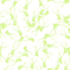 Spring camouflage of various shades of green, white and yellow colors