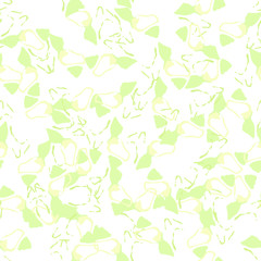 Spring camouflage of various shades of green, white and yellow colors