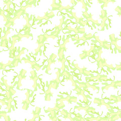 Fototapeta premium Spring camouflage of various shades of green, white and yellow colors