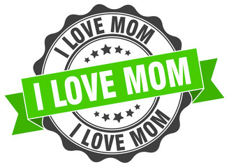 i love mom stamp. sign. seal