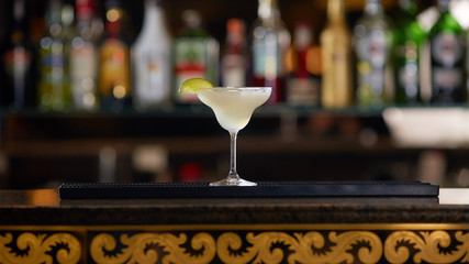 Alcoholic cocktail at the bar