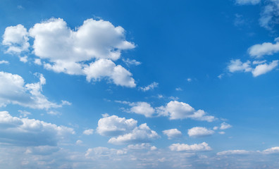 Blue sky with white clouds. Blue sky background with clouds.