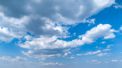 Blue sky with white clouds. Blue sky background with clouds.