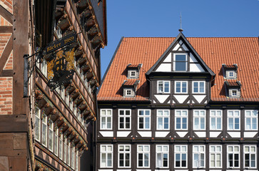 Fototapeta premium Fachwerkhäuser in Hildesheim