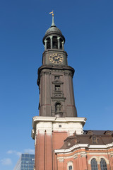 Fototapeta na wymiar .Hamburg St. Michaelis church, Germany