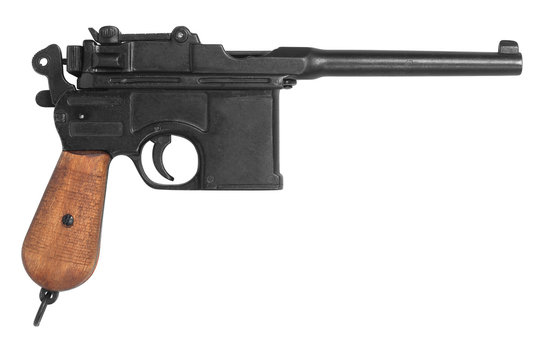recommend clip art: Old gun system Mauser isolated on white