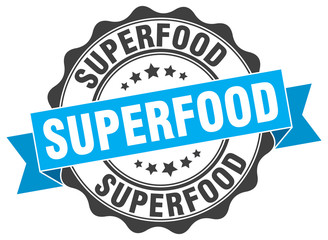 Obraz premium superfood stamp. sign. seal