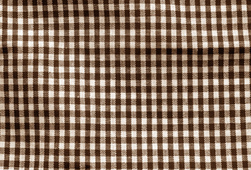 Checked fabric texture in brown tone.