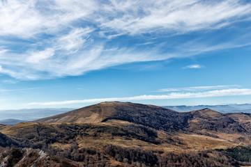 landscape in the mountains of basque country