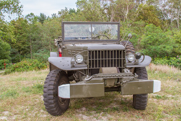 Fototapeta premium American military vehicle Dodge WC 57 command used in World War II 