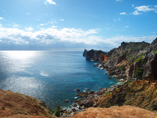 青空と海