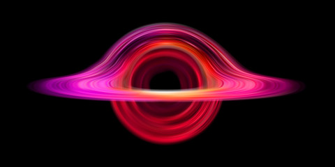 Black hole realistic space star destruction circle