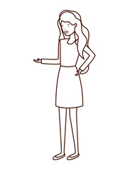 young woman avatar character