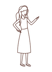 young woman avatar character