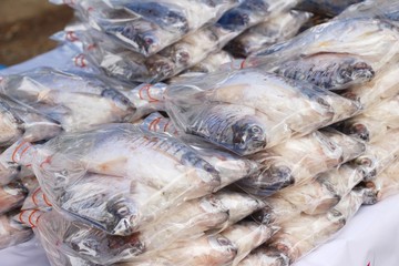 pickled fish for cooking at street food