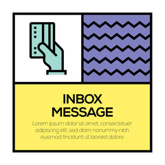 INBOX MESSAGE ICON CONCEPT