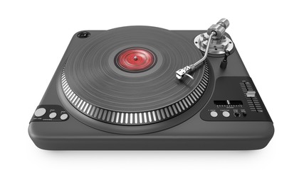 Fototapeta premium 3D Rendering Vinyl Record Player