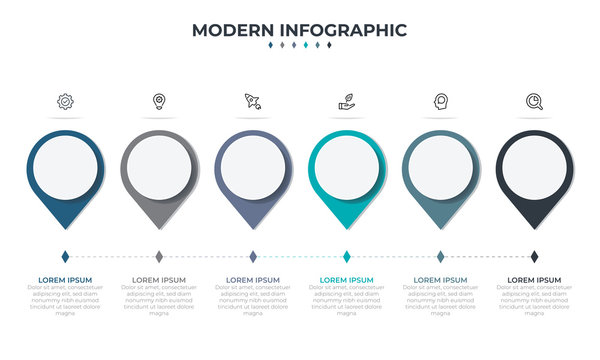 Info graphic. Abstract concept graphic element. Web infographic icon design. Abstract infographics 6 options template. iagram, design. Timeline vector. Infographic elements. Business icon set.