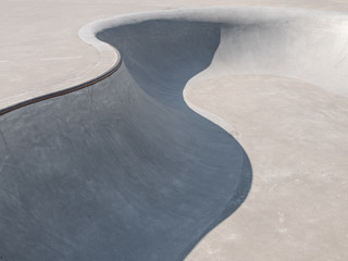 Skate park concrete detail