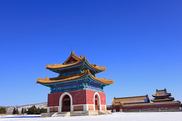 Naklejka premium Qing dynasty royal mausoleum, zunhua in China