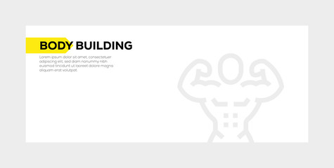 BODY BUILDING BANNER CONCEPT