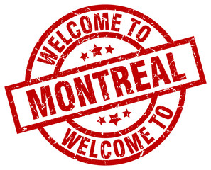 welcome to Montreal red stamp