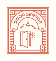 DOOR SENSOR ICON CONCEPT