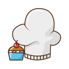 chef hat isolated icon