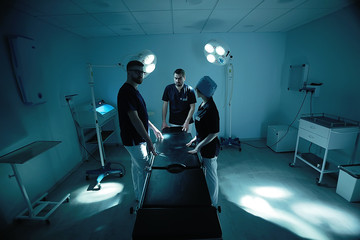 Fototapeta premium doctors medical consultation / group of doctors confer, medical clinic, work