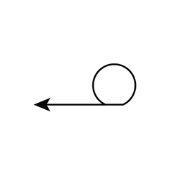 Flexibility arrow. Vector icon