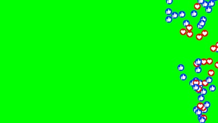  Social media icon Like  live style animation at color background. Modern abstract thumb up icons motion. - Powered by Adobe