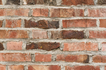empty ancient brick and concrete texture wall for restaurant, website, picture frame advertising chart board, home decoration fence