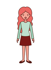 young woman avatar character