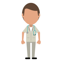 Doctor male avatar cartoon