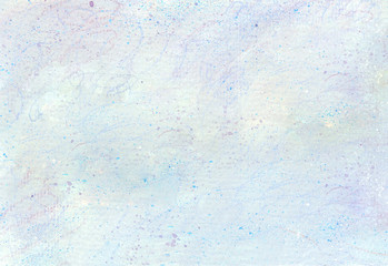 Light blue cloud texture made by acrylic paint and color pencil