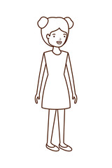 young woman avatar character