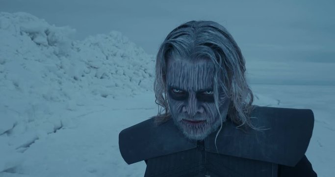 Portrait of furious fantasy creature