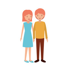 young couple avatar character