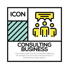 CONSULTING BUSINESS ICON CONCEPT